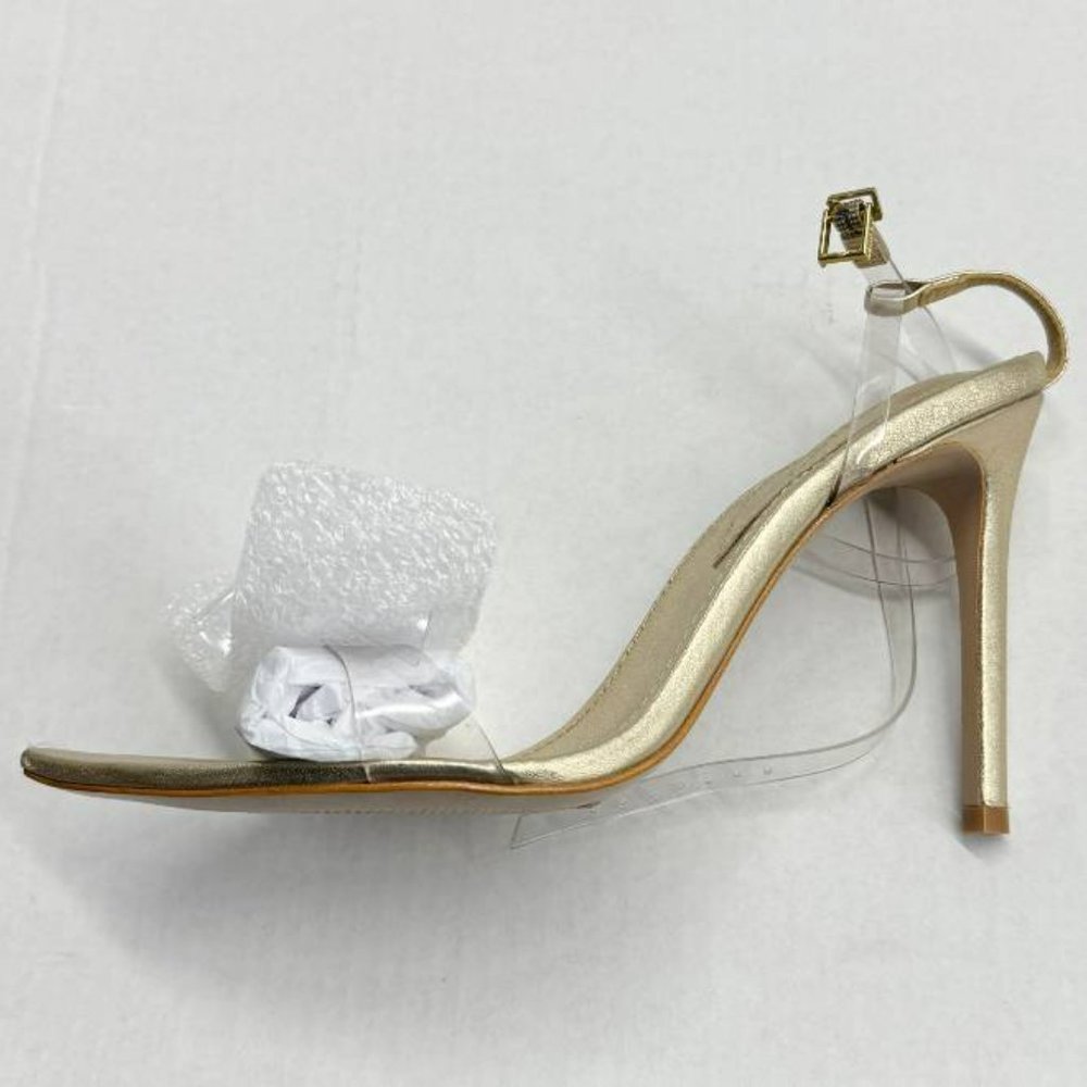 SCHUTZ Elyda Leather & Vinyl Heels Size 8.5